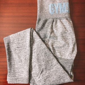 Gymshark Flex High Waisted Legging Small Teal/Grey
